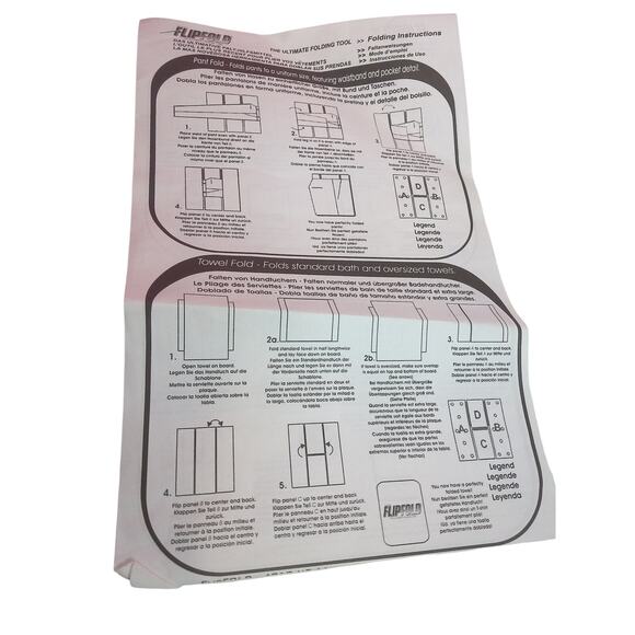 Flip Fold Laundry Folder And Organizer Pink SET OF 2 READ - Picture 4 of 6